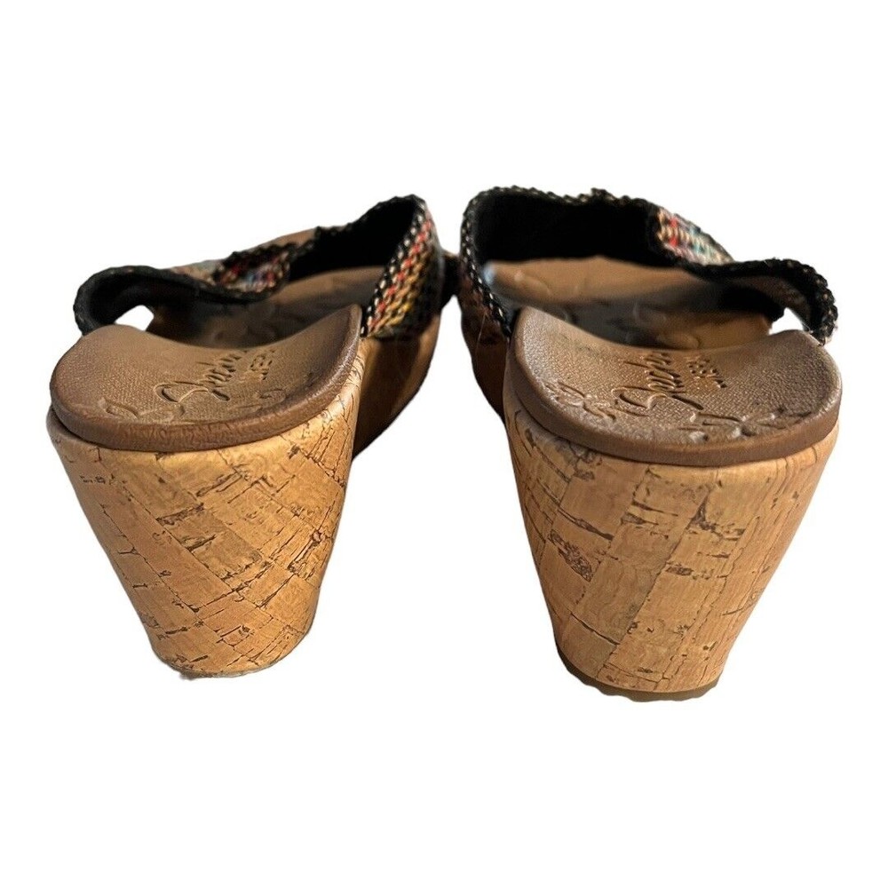 Skechers‎ Women's Cali Beverlee Delighted Wedge Rainbow Weave Sandals Size 9 - Picture 5 of 9